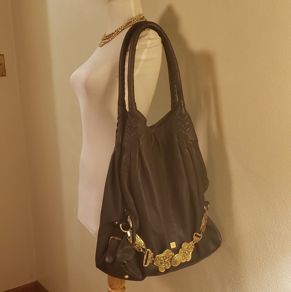 Waterlily LA navy blue handbag. - Picture 7 of 7